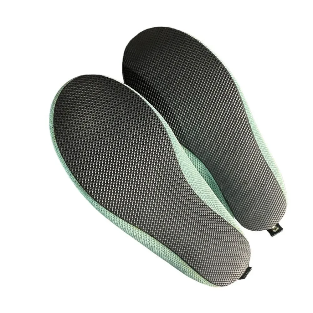 Mahabis Summer Sz US 7.5 Turquoise Removable Insole Slip On Flats Mesh Shoes